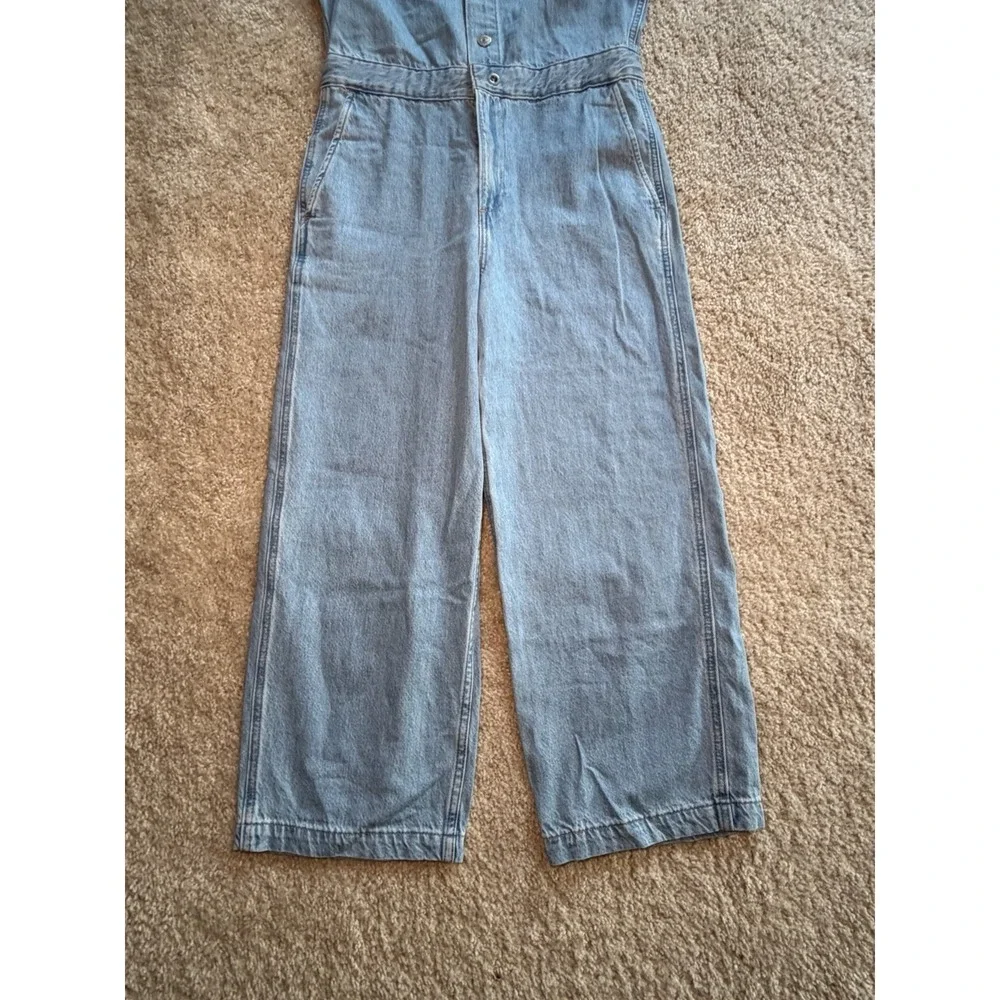 Levi Strauss Denim Heritage Jumpsuit Women Size Xs Romper Button Up Playsuit